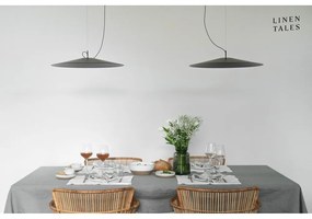 Suport din in pentru farfurie Linen Tales, 35 x 45 cm, alb