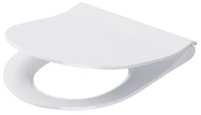 Capac wc cersanit city oval slim duroplast antibacterian cu buton k98-0146
