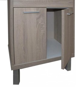 Dulap inferior Nerva 65 cm cu lavoar, ulm Rauna
