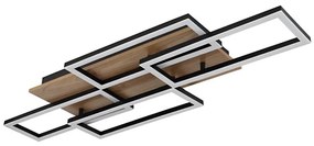 Globo 67359-40 JEFFRY Lampă LED de tavan dimabilă 40W/230V 32,5x87,5 cm maro/negru + telecomandă