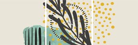 Tablou - Foi de rezumat N⁰3 (cu ceas) (90x30 cm)