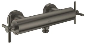 Baterie dus Grohe Atrio dubla comanda antracit periat Hard Graphite