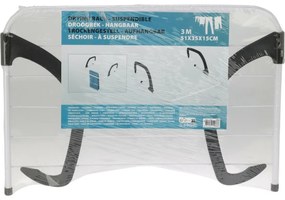Uscător metalic suspendat 3 m, alb