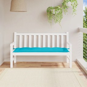 vidaXL Pernă bancă de grădină, turcoaz, 150x50x7 cm, material oxford