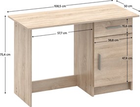 Masa universala pentru PC, stejar sonoma, SIRISS NEW