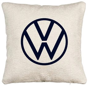 Perna Decorativa Canapea, Model Volkswagen, 40x40 cm, Cu fermoar