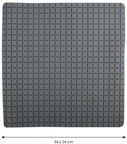 Spirella Covor de duș antiderapant QUADRO Premium,gri, 54 x 54 cm