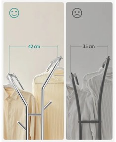 Cuier mobil LINEA, argintiu