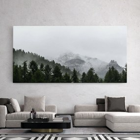 Tablou Canvas, 60x120cm, Dormitor si Living, Peisaje, Paduri, Foggy Mountain Forest