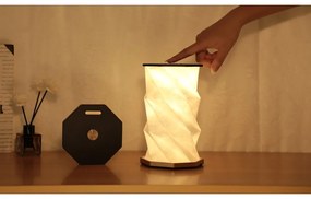 Decorațiune luminoasă neagră cu USB ø 12 cm Twist Hexagon – Gingko