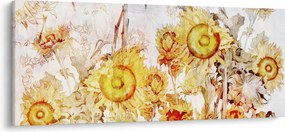 Tablou - Floarea-soarelui,pictură (120x50 cm)