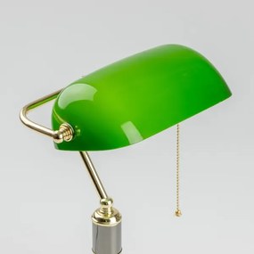 Brilagi - Lampă de birou BANK OFFICE 1xE27/60W/230V negru/auriu/verde
