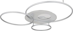 Globo 48466-70ASH-LED Plafonieră LED INVERTINA 70W/230V, Wi-Fi Tuya, crom, cu telecomandă