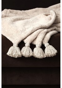 Cuvertură maro deschis din micropluș, cocolino 160x200 cm Puffy – Mijolnir