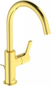 Baterie lavoar inalta Ideal Standard Atelier Joy cu ventil Pop-Up auriu periat