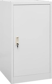 vidaXL Dulap pentru șa, gri deschis, 53x53x105 cm, oțel