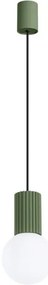 Lustră pe cablu Sollux SL.1724 HALO 1xG9/8W/230V d. 12 cm verde