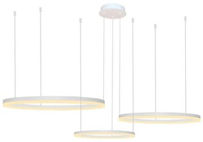 Lustra cu 3 inele LED si telecomanda HALO PENDANT WH 100+80+60 CCT