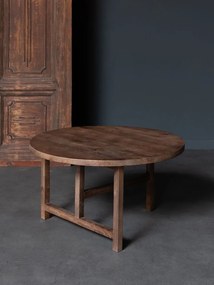 Masuta de cafea, rotunda, din lemn de mango, Treport