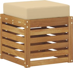 vidaXL Bancă de exterior natural 43 x 43 x 37 cm Lemn Solid de Acacia
