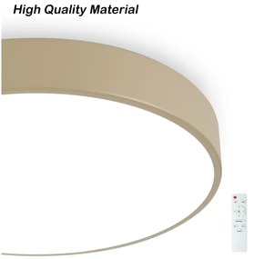 Brilagi - Corp de iluminat LED dimabil POOL, 60 W, 230 V, 3000-6000 K, Ø 50 cm, bej + telecomandă