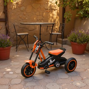 AIYAPLAY Tricicletă, bicicletă pentru copii, bicicletă de echilibru, bicicletă cu pedale, bicicletă pentru copii 18–36 luni, oțel, 79x44x47 cm, portocaliu | Aosom Romania