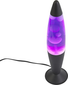 Lampă cu lavă mov cu ceară albă, inclusiv LED - Molten Lava