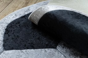 BAMBINO 2139 cerc covor lavabil - Fotbal pentru copii anti-alunecare - negru / alb - SECUNDAR-COTATI PRODUSUL