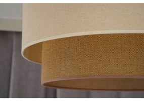 Lustră pe cablu Duolla BOHO 1xE27/40W/230V d. 45 cm crem/maro