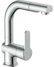 Baterie de bucătărie Schütte 79710 LONDON, crom lucios, cu pulverizator extractabil