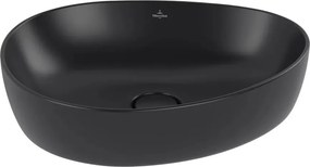 Lavoar pe blat Villeroy&Boch Antao TitanCeram Pure Black CeramicPlus 51x40 cm