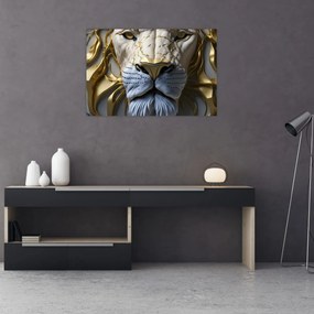 Tablou - Cap de Leu (90x60 cm)