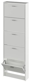 Dulap pantofi, 5 rafturi, alb, MOBI 15