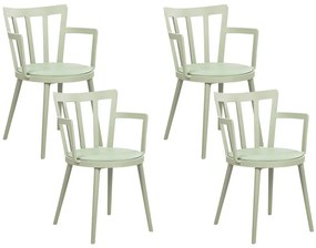 Set 4 buc scaune de sufragerie Morza (verde). 1081539
