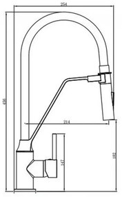 Baterie de bucătărie TERRA SINK albă