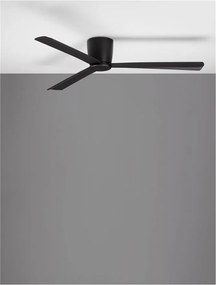Ventilator de tavan cu telecomanda design modern DELL negru