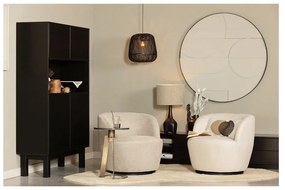 Dulap negru din lemn de pin 110x170 cm Finca – WOOOD