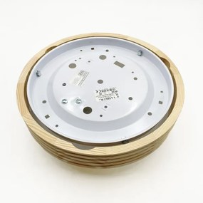 Plafonieră NATURAL MODERN SLIM 1xE27/15W/230V Ø 27,5 cm pin