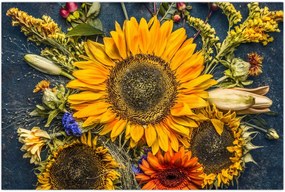 Tablou - Flori de toamnă (90x60 cm)