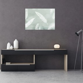 Tablou - Pene albe (70x50 cm)