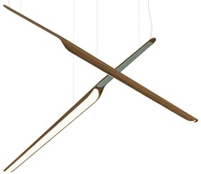 Lampă suspendată Swan Wing 1130 mm, reglabilă, multe variante - TUNTO Model: vigoare, Capac: placaj presat, culoare verde