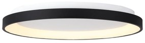Plafoniera LED cu telecomanda design circular NISEKO II Black 90cm