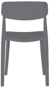 Scaun din plastic KALIOS, gri