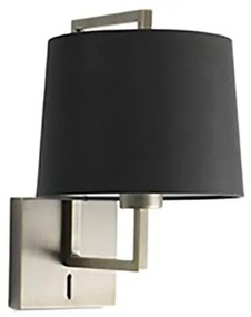 Aplica de perete eleganta design clasic FRAME nickel/negru
