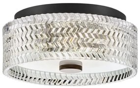 Plafonieră Hinkley HK-ELLE-F-S-BK 2xE27/60W/230V d. 30,5 cm negru