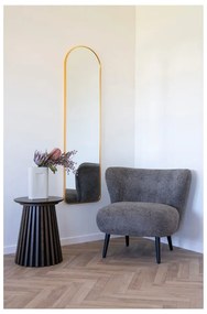 Fotoliu maro cu tapițerie din țesătură bouclé Covelo – House Nordic