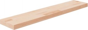vidaXL Poliță, 100x20x4 cm, lemn masiv de stejar netratat