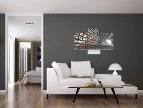 Tablou cu construcție din fier (90x60 cm)
