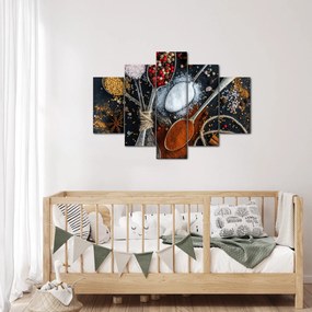 Tablou cu linguri cu condimente (150x105 cm)