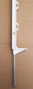 ShopJK STÂLP DIN PLASTIC ECO 105 CM ALB